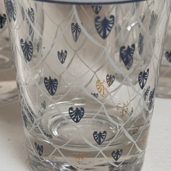 Set of 3 Cera Greek Etruscan Highball Glasses MCM 1960s Barware Vintage Cocktail - Picture 7 of 7